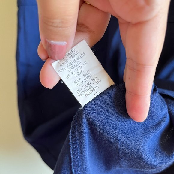 Theory Adalize Habitat Notch V Neck Pockets Shift Dress Size 2 Sleeveles… - Picture 9 of 11